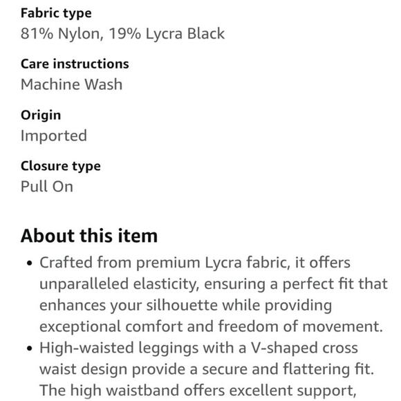 Colorfulkoala Leggings Women SZ S Blue Crossover Flare High Waist Tummy Control - Picture 6 of 8